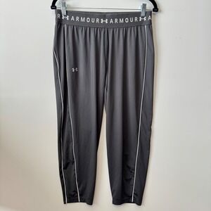 Under Armour Women's‎ Gray Athletic Training Warm Up Pants Track Crop